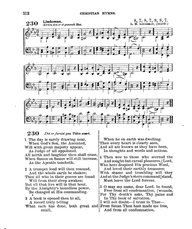 Christian Hymns: for church, school and home, with music page 110