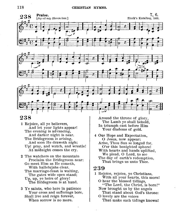 Christian Hymns: for church, school and home, with music page 116