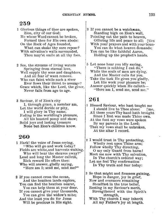 Christian Hymns: for church, school and home, with music page 131