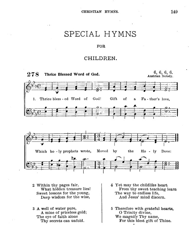 Christian Hymns: for church, school and home, with music page 147