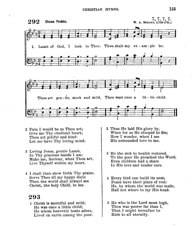 Christian Hymns: for church, school and home, with music page 153