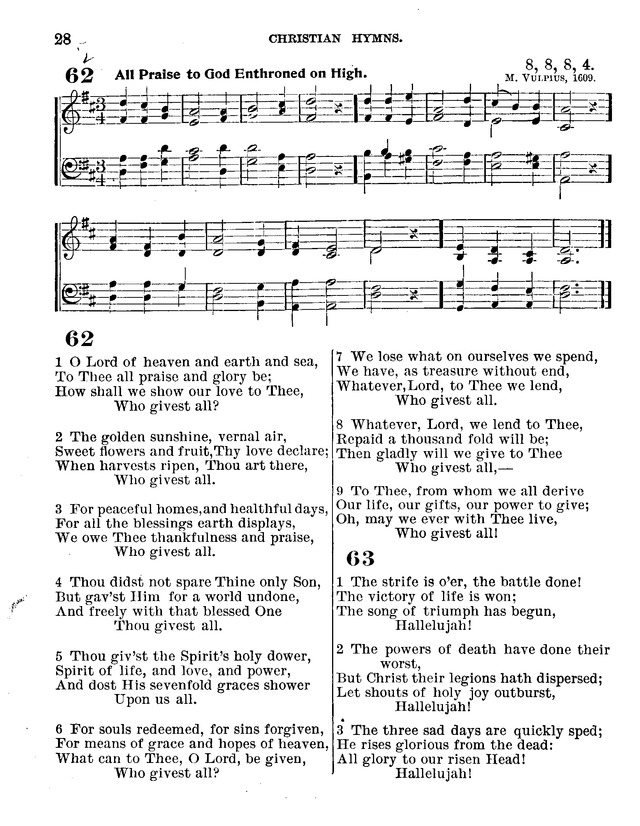 Christian Hymns: for church, school and home, with music page 26
