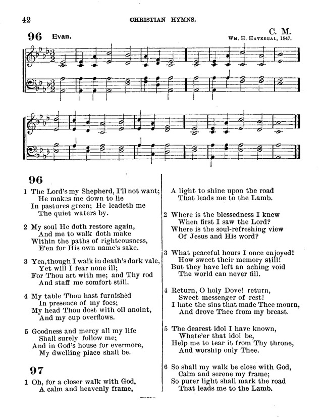 Christian Hymns: for church, school and home, with music page 40