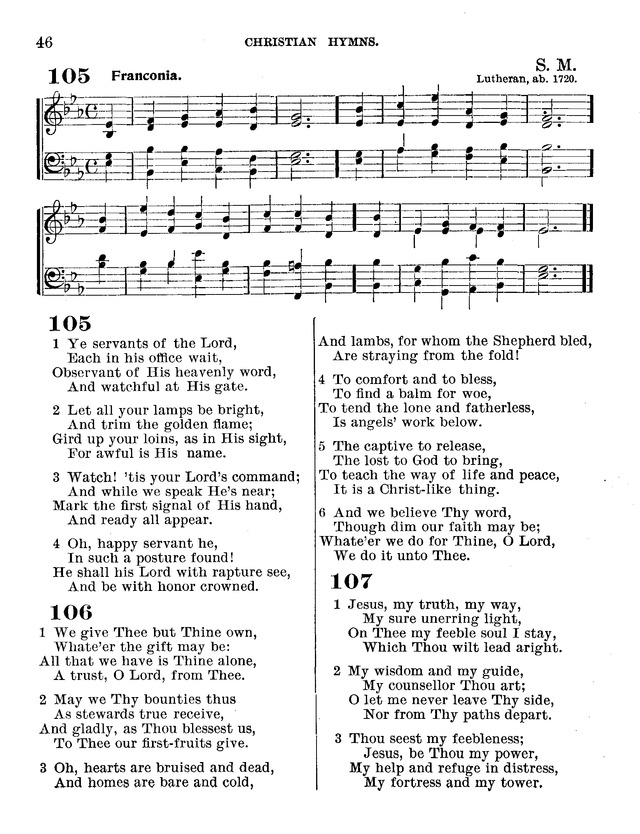 Christian Hymns: for church, school and home, with music page 44