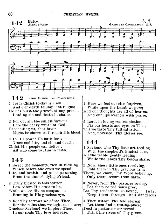 Christian Hymns: for church, school and home, with music page 58