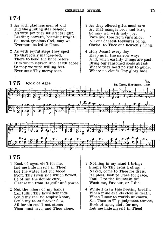 Christian Hymns: for church, school and home, with music page 73