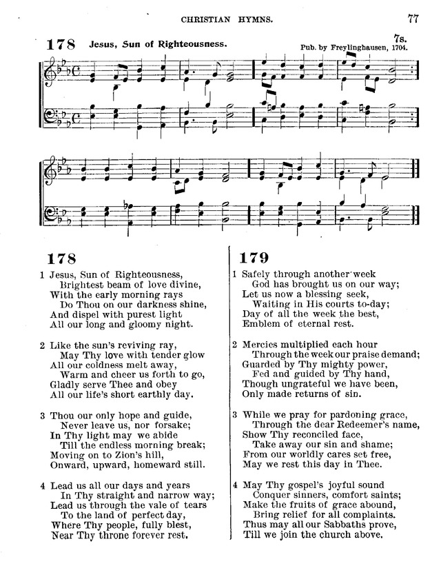 Christian Hymns: for church, school and home, with music page 75
