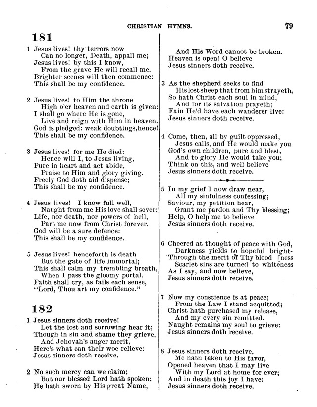 Christian Hymns: for church, school and home, with music page 77