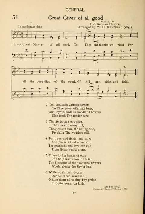 The Concord Hymnal: for Day School, Sunday School and Home page 52