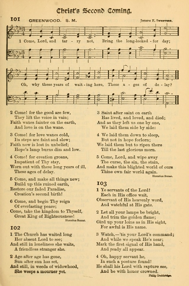 Church Hymns and Gospel Songs: for use in church services, prayer meetings, and other religious gatherings  page 39