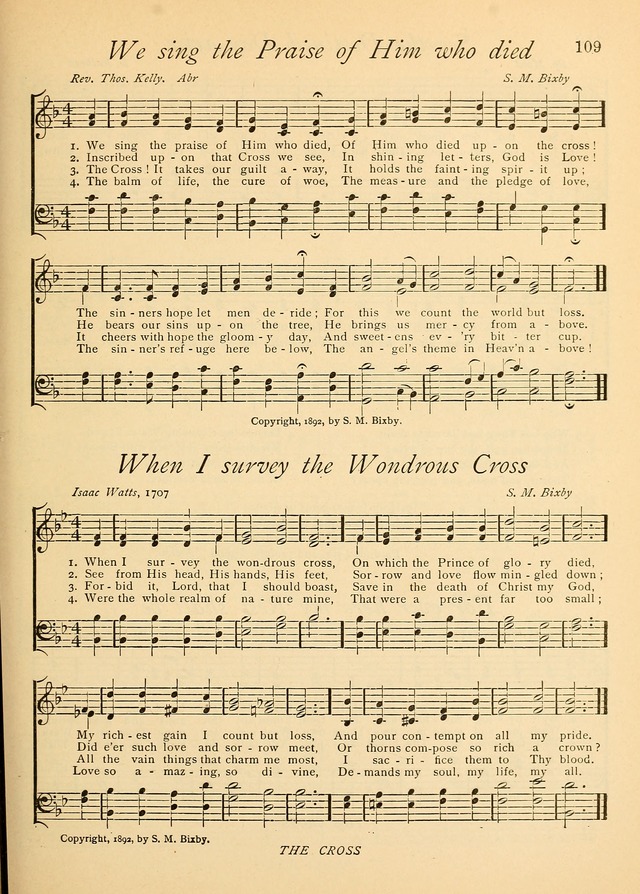 The Church and Home Hymnal: containing hymns and tunes for church service, for prayer meetings, for Sunday schools, for praise service, for home circles, for young people, children and special occasio page 122