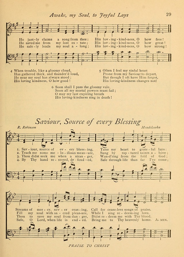The Church and Home Hymnal: containing hymns and tunes for church service, for prayer meetings, for Sunday schools, for praise service, for home circles, for young people, children and special occasio page 42