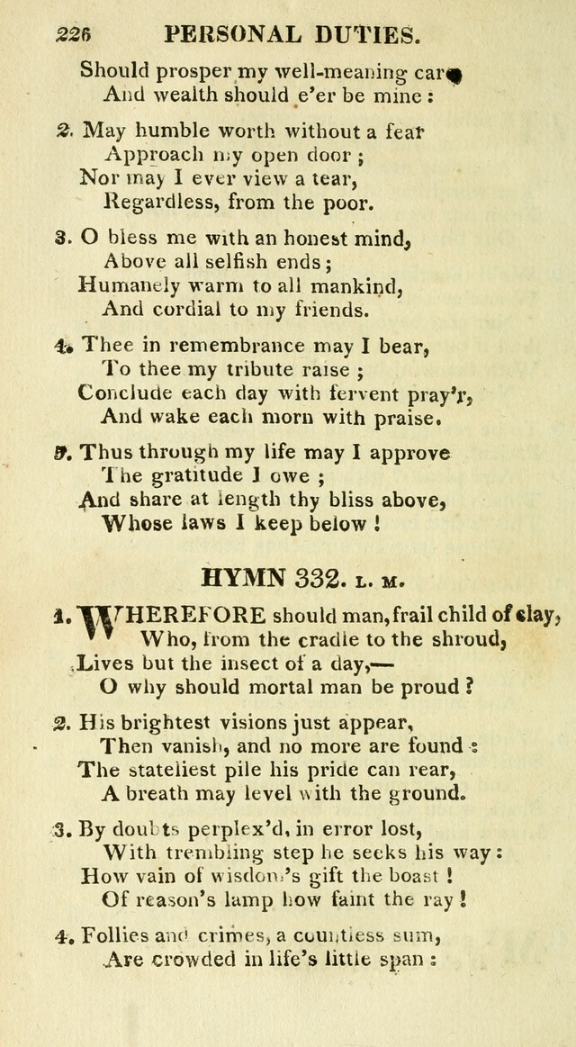 A Collection of Hymns and a Liturgy for the Use of Evangelical Lutheran Churches: to which are added prayers for families and individuals page 226