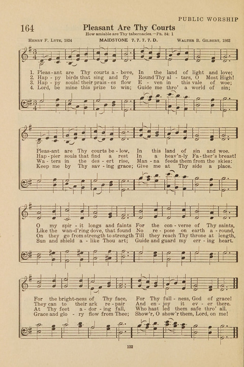 Church Hymnal, Mennonite: a collection of hymns and sacred songs suitable for use in public worship, worship in the home, and all general occasions (1st ed. ) [with Deutscher Anhang] page 122