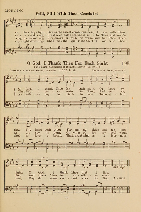 Church Hymnal, Mennonite: a collection of hymns and sacred songs suitable for use in public worship, worship in the home, and all general occasions (1st ed. ) [with Deutscher Anhang] page 145