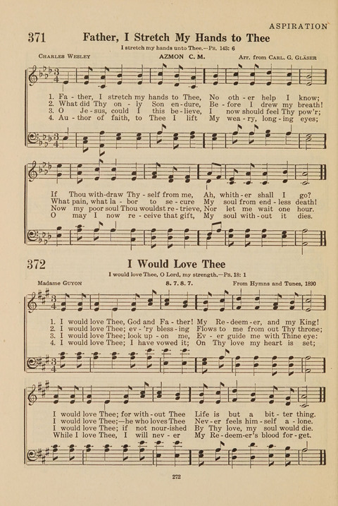 Church Hymnal, Mennonite: a collection of hymns and sacred songs suitable for use in public worship, worship in the home, and all general occasions (1st ed. ) [with Deutscher Anhang] page 272