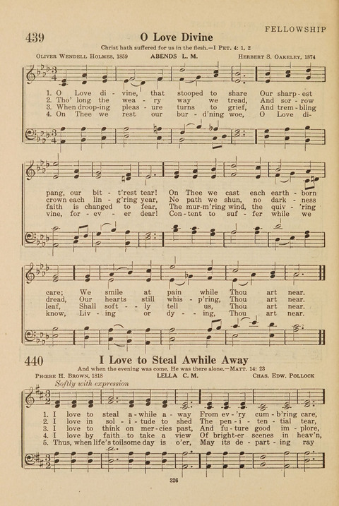 Church Hymnal, Mennonite: a collection of hymns and sacred songs suitable for use in public worship, worship in the home, and all general occasions (1st ed. ) [with Deutscher Anhang] page 326