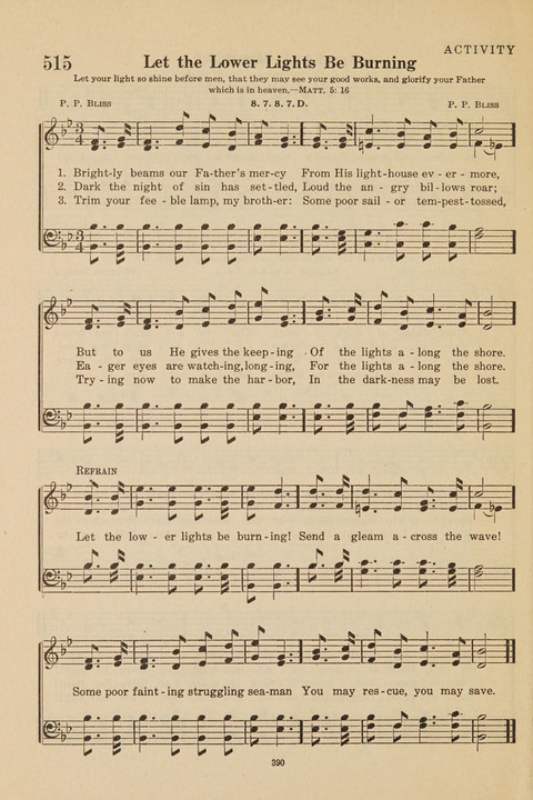 Church Hymnal, Mennonite: a collection of hymns and sacred songs suitable for use in public worship, worship in the home, and all general occasions (1st ed. ) [with Deutscher Anhang] page 390