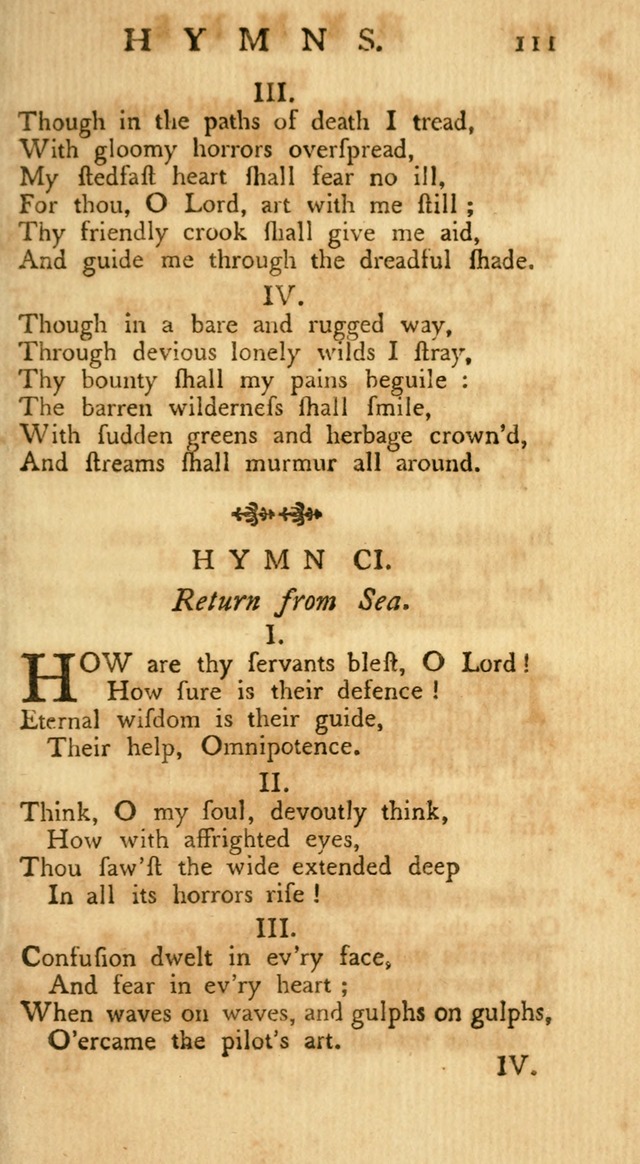 A Collection of Hymns, More Particularly Designed for the Use of the  West Society in Boston. (2nd ed. with Additions) page 113