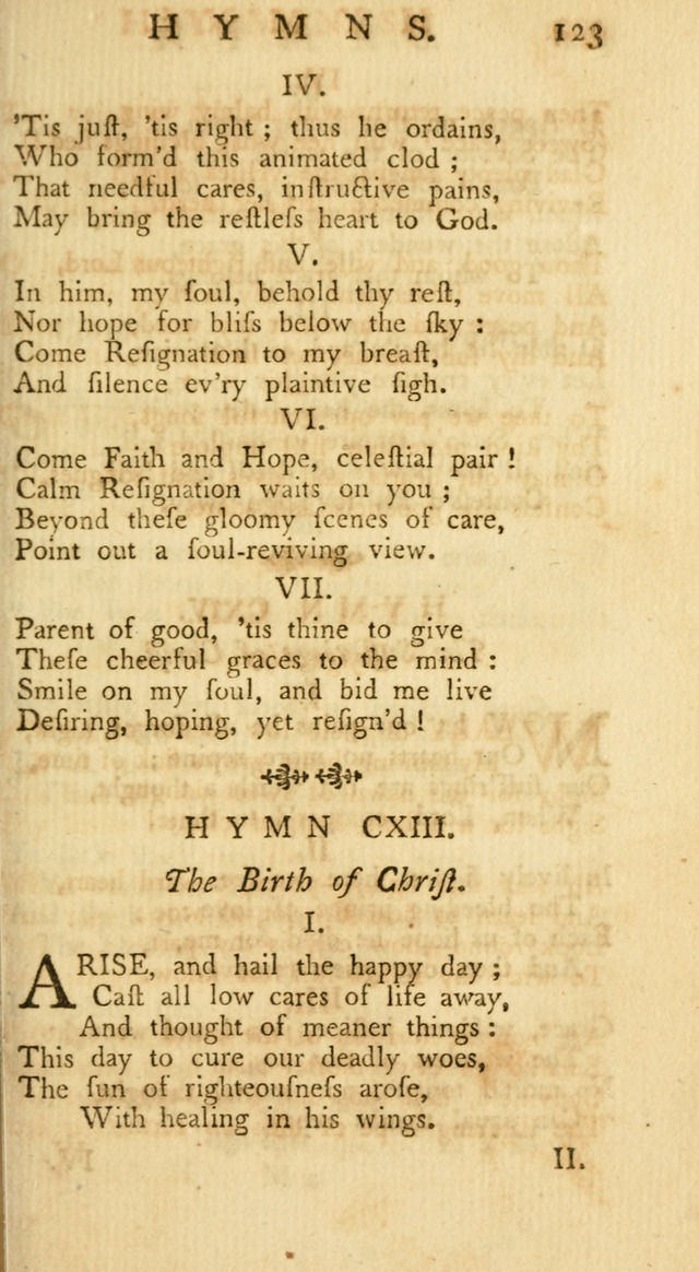 A Collection of Hymns, More Particularly Designed for the Use of the  West Society in Boston. (2nd ed. with Additions) page 125