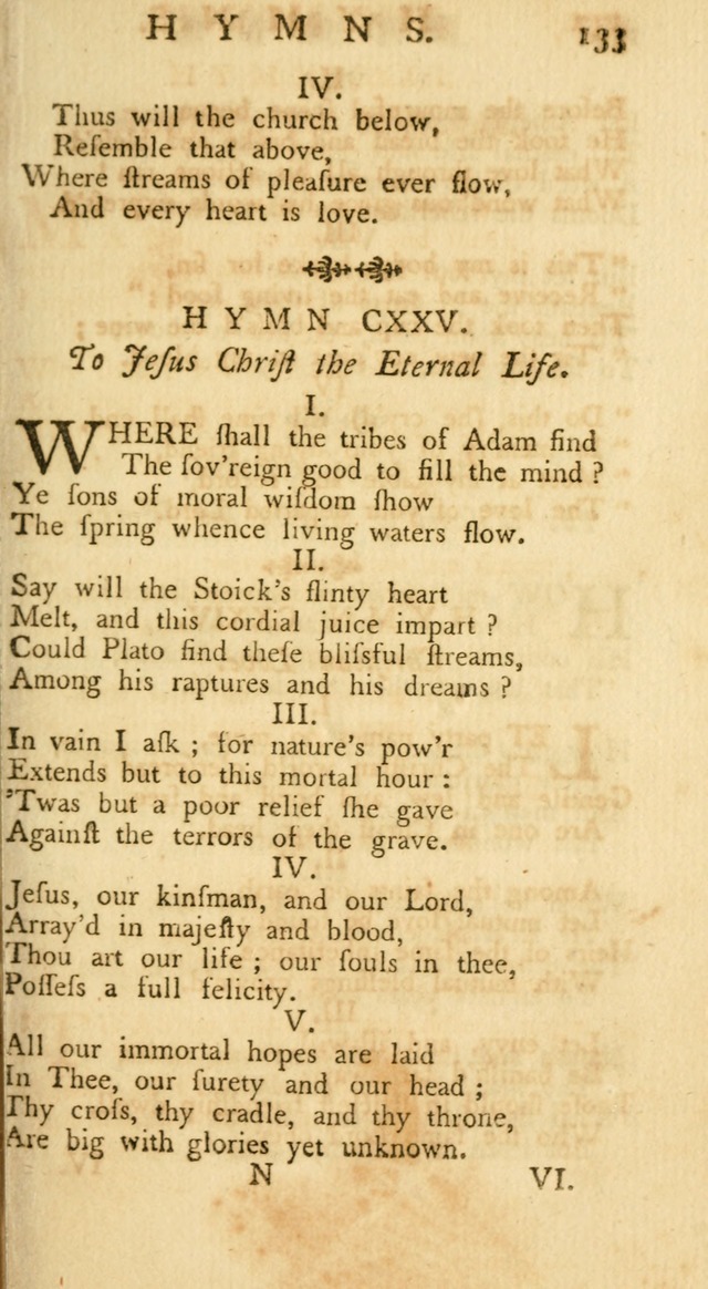 A Collection of Hymns, More Particularly Designed for the Use of the  West Society in Boston. (2nd ed. with Additions) page 135