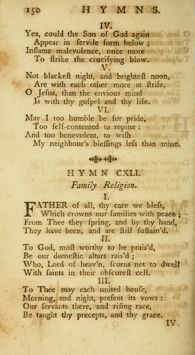 A Collection of Hymns, More Particularly Designed for the Use of the  West Society in Boston. (2nd ed. with Additions) page 152