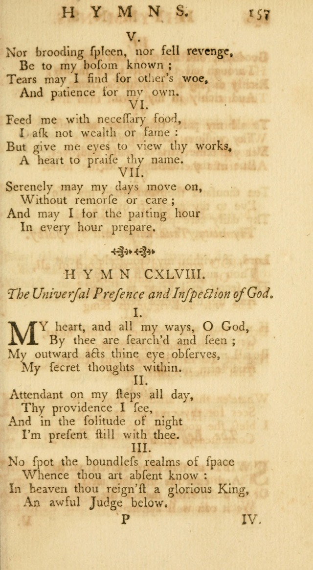 A Collection of Hymns, More Particularly Designed for the Use of the  West Society in Boston. (2nd ed. with Additions) page 159