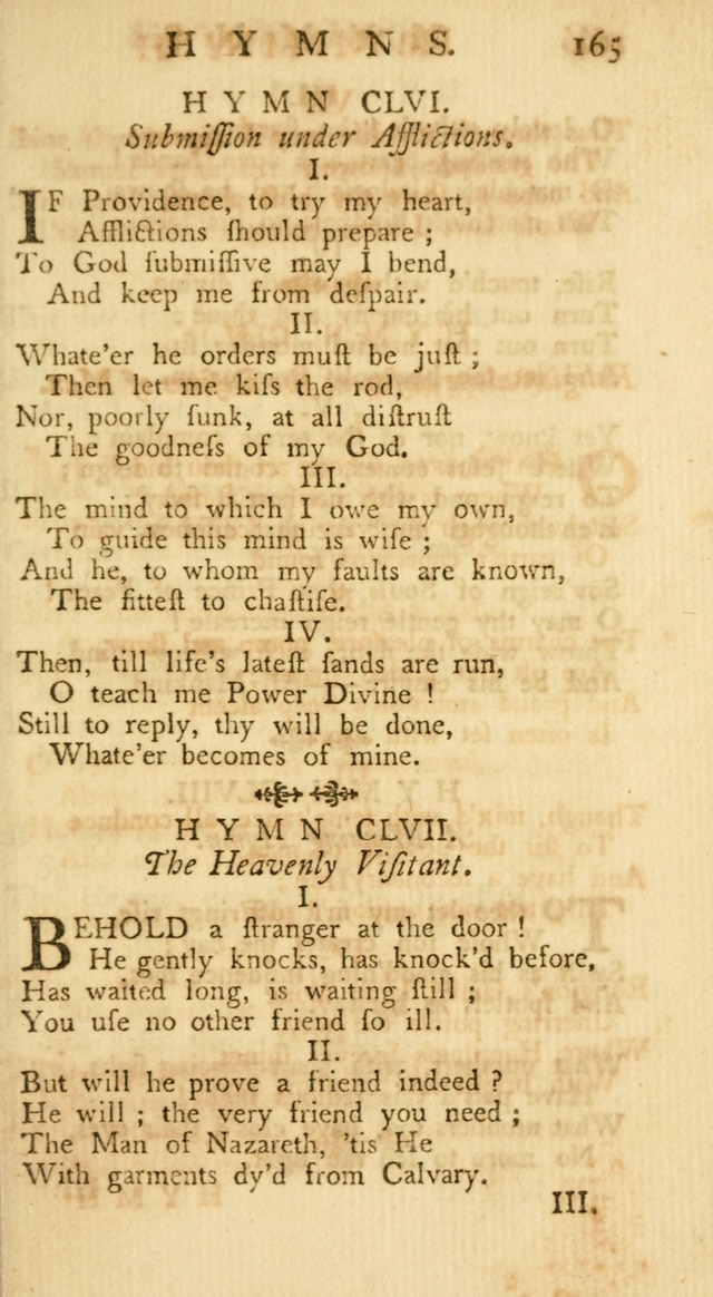 A Collection of Hymns, More Particularly Designed for the Use of the  West Society in Boston. (2nd ed. with Additions) page 167