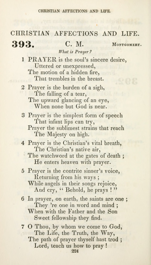 Christian Hymns for Public and Private Worship: a collection compiled  by a committee of the Cheshire Pastoral Association (11th ed.) page 224