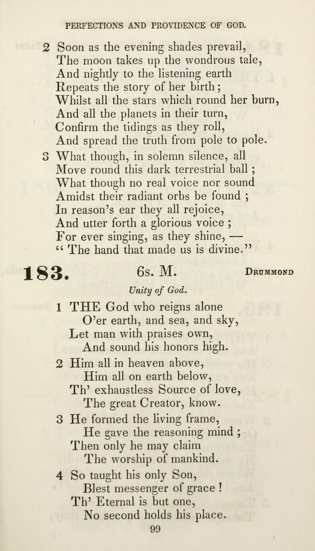Christian Hymns for Public and Private Worship: a collection compiled  by a committee of the Cheshire Pastoral Association (11th ed.) page 99