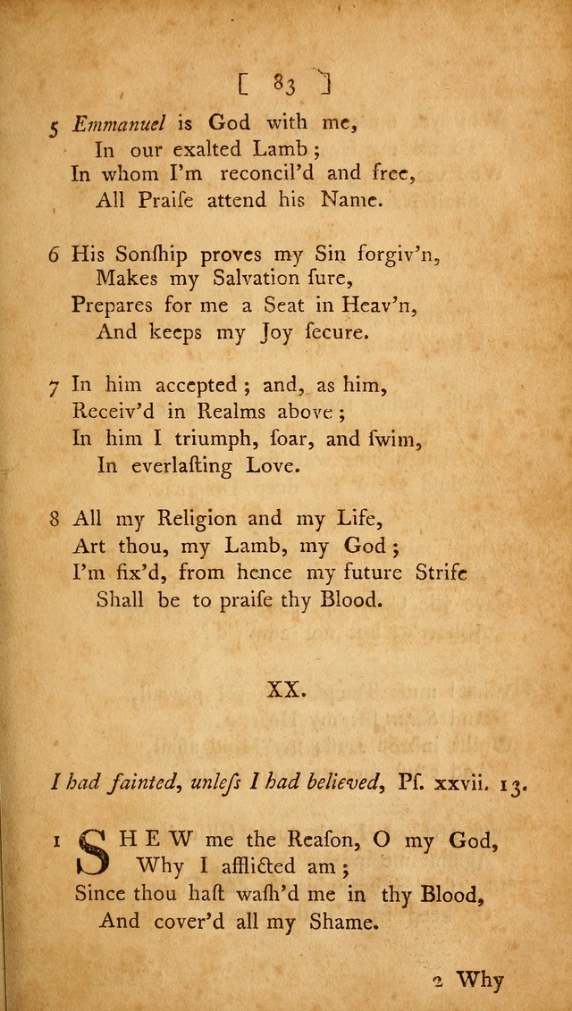 Christian Hymns, Poems, and Spiritual Songs: sacred to the praise of God our Saviour page 83