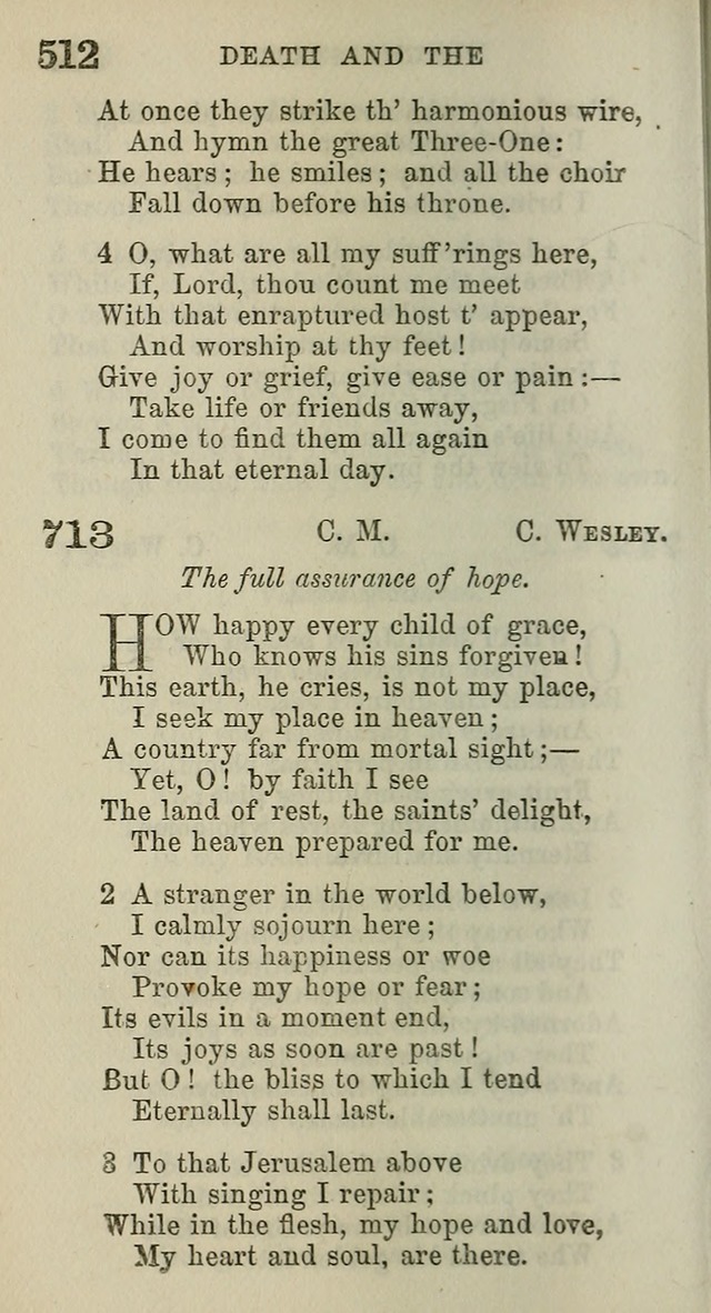 A Collection of Hymns for Public, Social, and Domestic Worship page 516