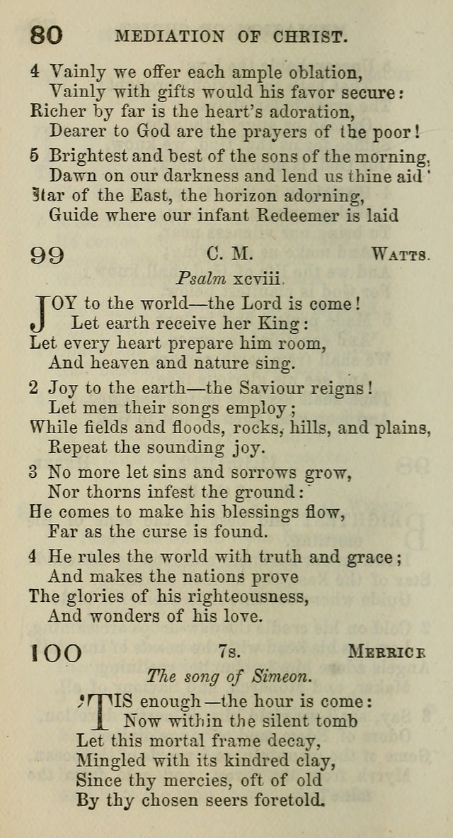 A Collection of Hymns for Public, Social, and Domestic Worship page 80