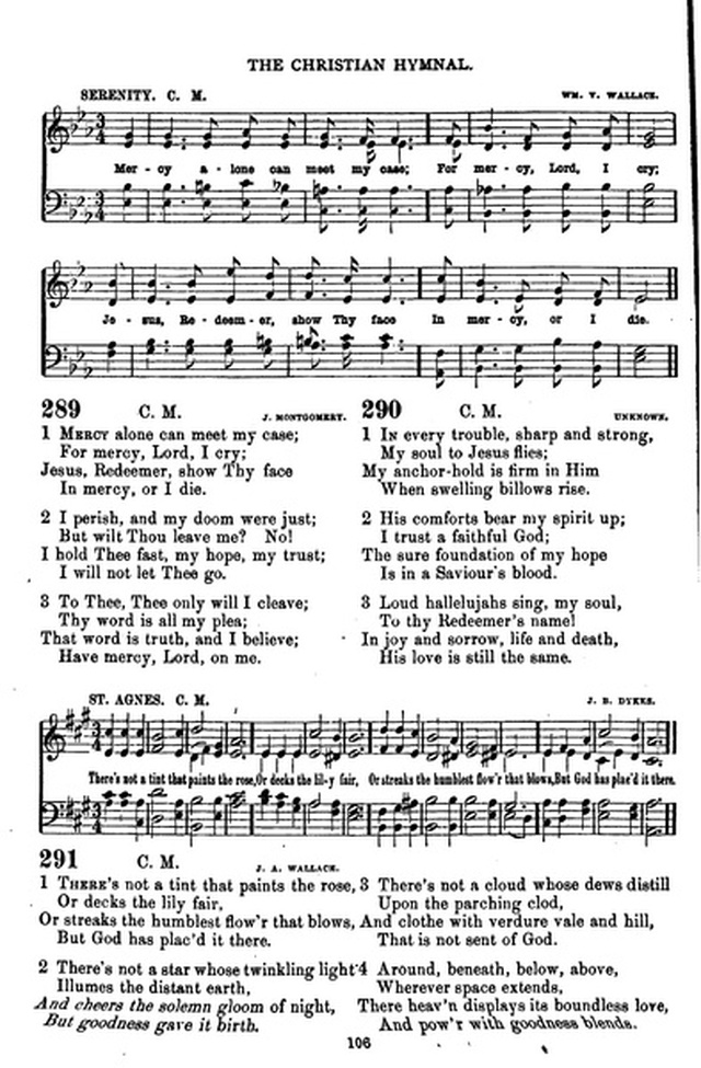 The Christian hymnal: a collection of hymns and tunes for congregational and social worship; in two parts (Rev.) page 106