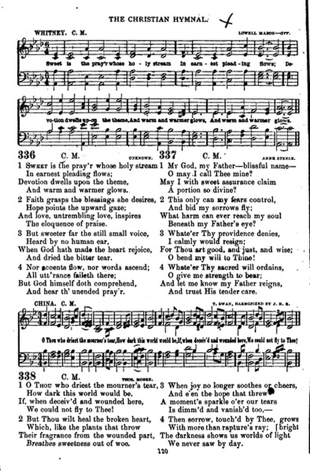 The Christian hymnal: a collection of hymns and tunes for congregational and social worship; in two parts (Rev.) page 120