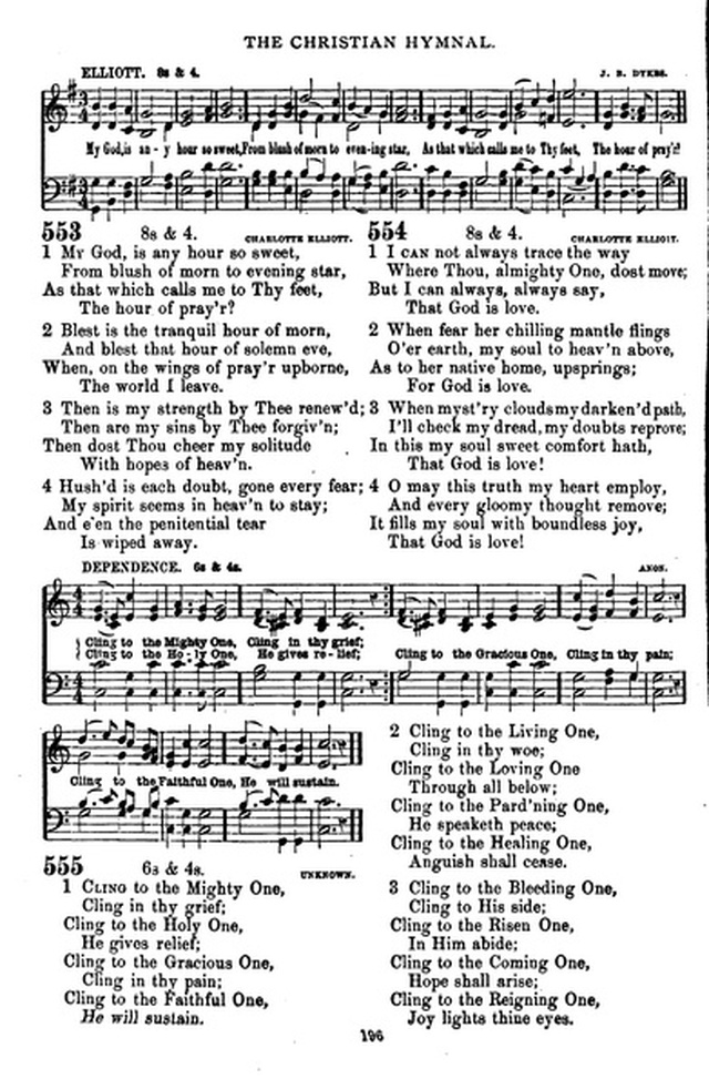 The Christian hymnal: a collection of hymns and tunes for congregational and social worship; in two parts (Rev.) page 196