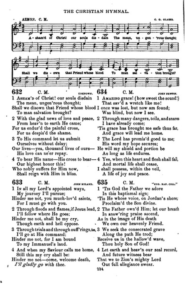 The Christian hymnal: a collection of hymns and tunes for congregational and social worship; in two parts (Rev.) page 234