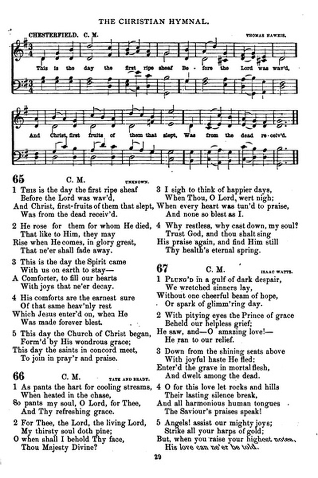 The Christian hymnal: a collection of hymns and tunes for congregational and social worship; in two parts (Rev.) page 29