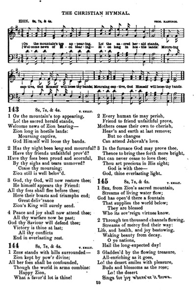 The Christian hymnal: a collection of hymns and tunes for congregational and social worship; in two parts (Rev.) page 59