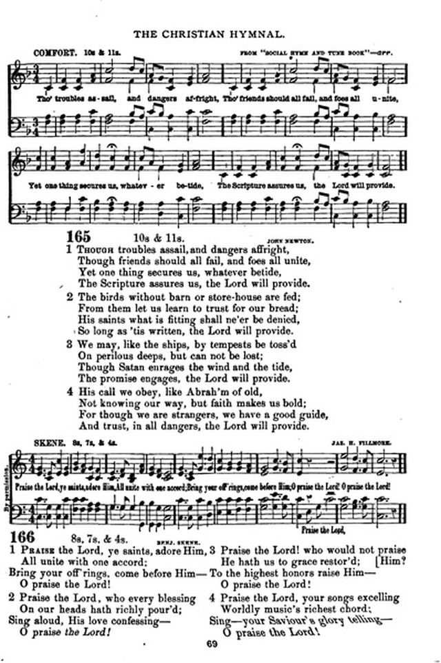 The Christian hymnal: a collection of hymns and tunes for congregational and social worship; in two parts (Rev.) page 69
