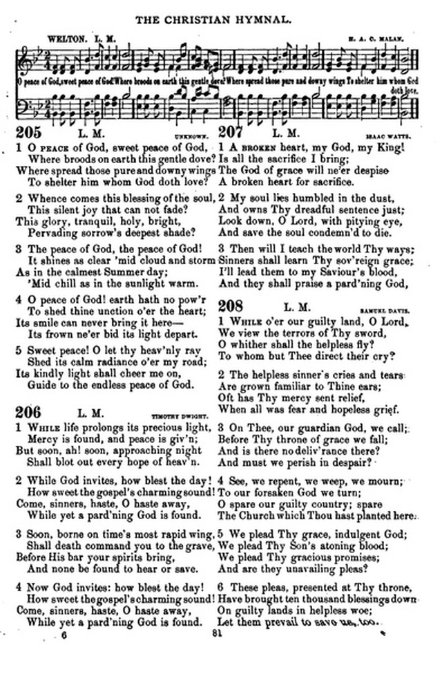 The Christian hymnal: a collection of hymns and tunes for congregational and social worship; in two parts (Rev.) page 81