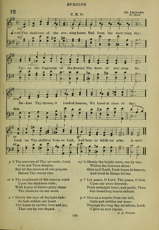 The Church Hymnal: containing hymns approved and set forth by the general conventions of 1892 and 1916; together with hymns for the use of guilds and brotherhoods, and for special occasions (Rev. ed) page 16