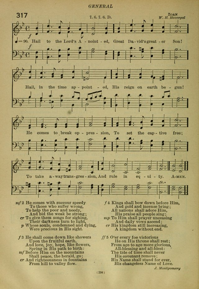 The Church Hymnal: containing hymns approved and set forth by the general conventions of 1892 and 1916; together with hymns for the use of guilds and brotherhoods, and for special occasions (Rev. ed) page 299