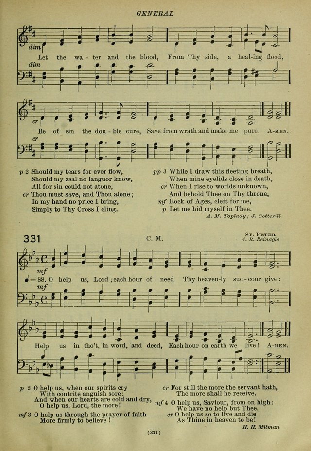 The Church Hymnal: containing hymns approved and set forth by the general conventions of 1892 and 1916; together with hymns for the use of guilds and brotherhoods, and for special occasions (Rev. ed) page 312