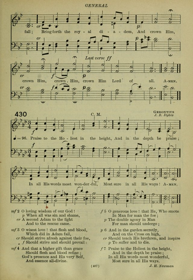 The Church Hymnal: containing hymns approved and set forth by the general conventions of 1892 and 1916; together with hymns for the use of guilds and brotherhoods, and for special occasions (Rev. ed) page 408
