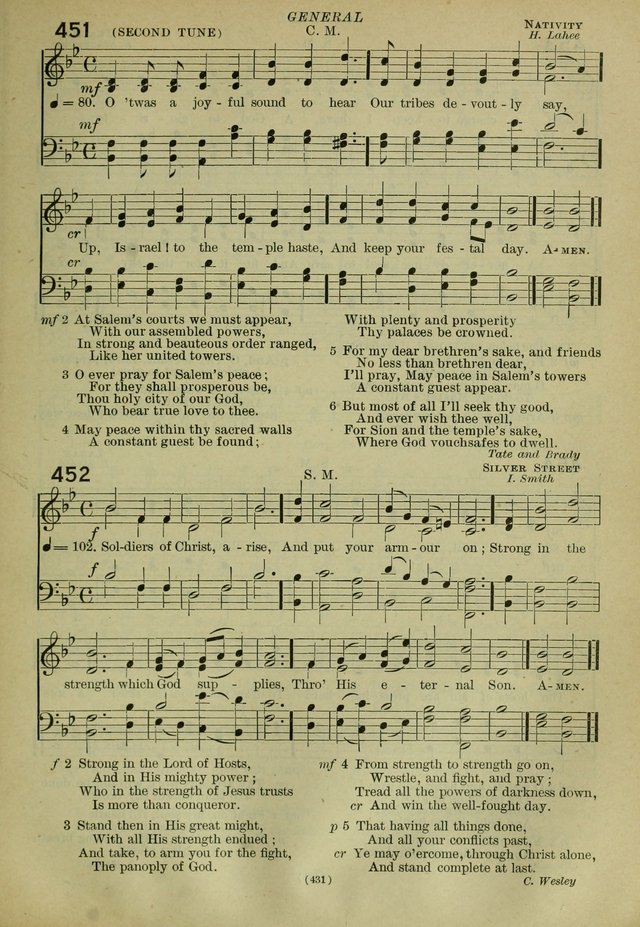 The Church Hymnal: containing hymns approved and set forth by the general conventions of 1892 and 1916; together with hymns for the use of guilds and brotherhoods, and for special occasions (Rev. ed) page 432