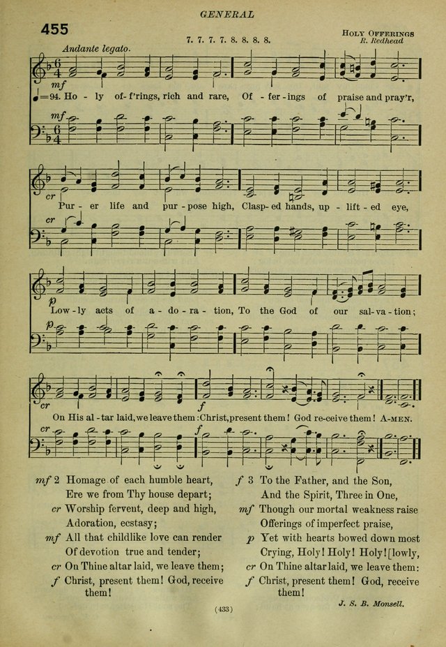 The Church Hymnal: containing hymns approved and set forth by the general conventions of 1892 and 1916; together with hymns for the use of guilds and brotherhoods, and for special occasions (Rev. ed) page 434