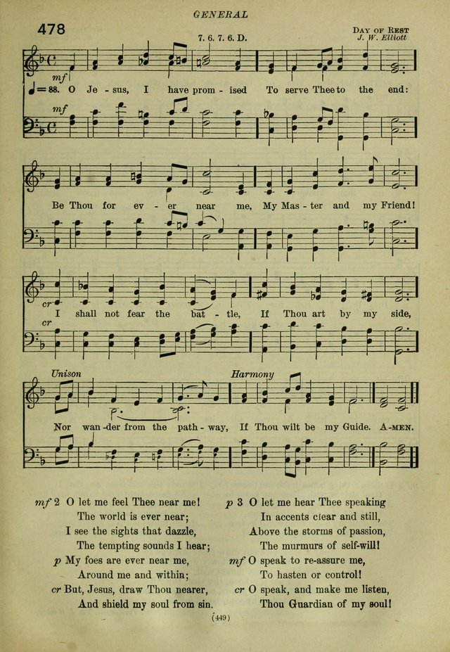 The Church Hymnal: containing hymns approved and set forth by the general conventions of 1892 and 1916; together with hymns for the use of guilds and brotherhoods, and for special occasions (Rev. ed) page 450
