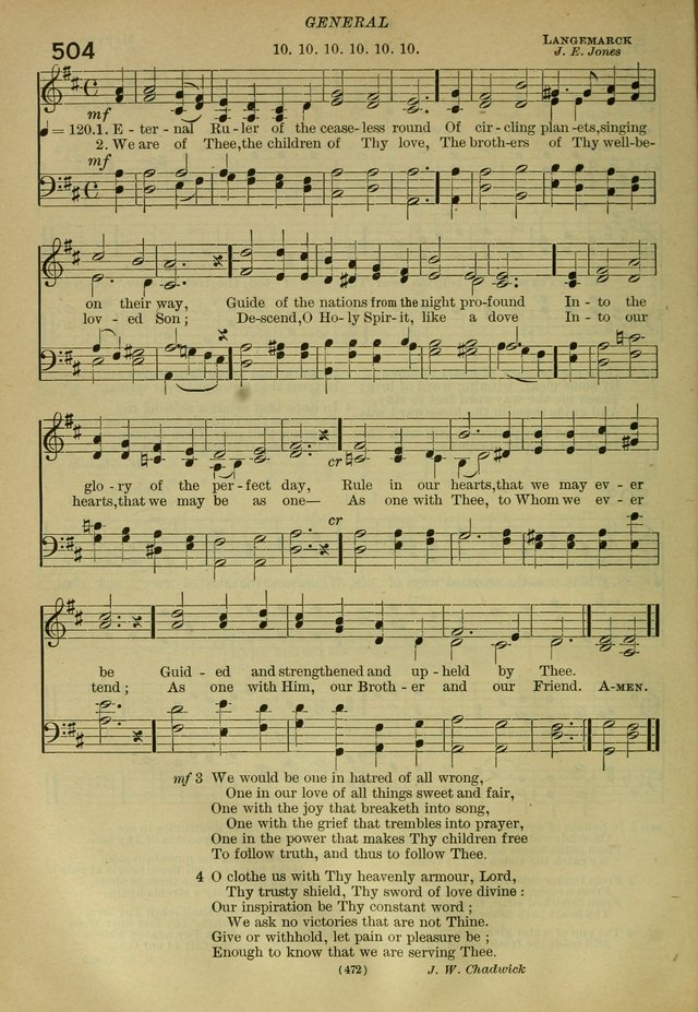 The Church Hymnal: containing hymns approved and set forth by the general conventions of 1892 and 1916; together with hymns for the use of guilds and brotherhoods, and for special occasions (Rev. ed) page 473