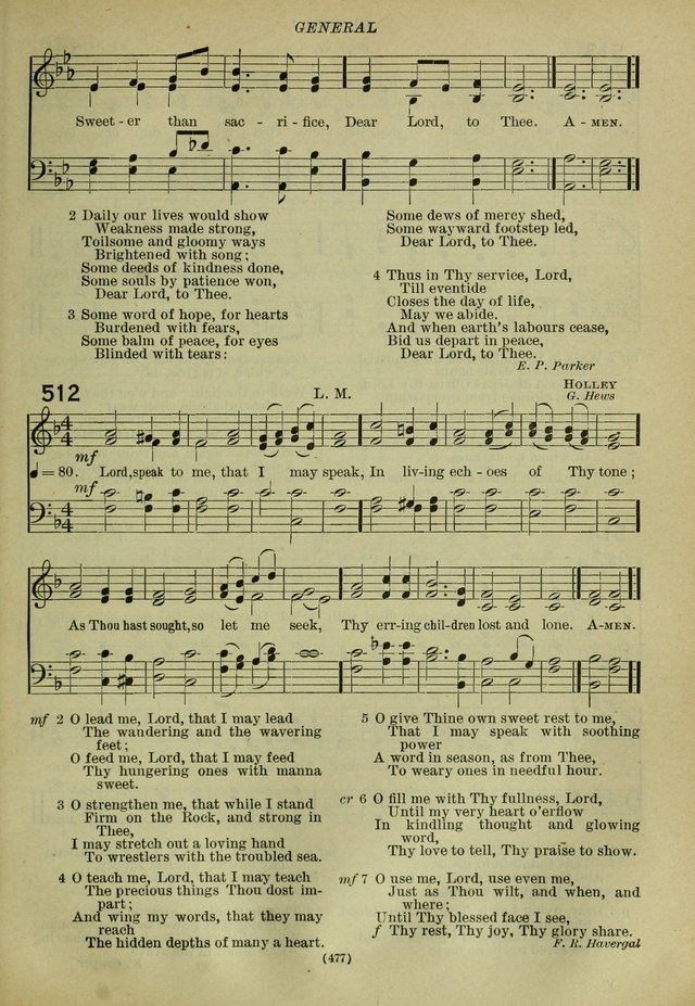 The Church Hymnal: containing hymns approved and set forth by the general conventions of 1892 and 1916; together with hymns for the use of guilds and brotherhoods, and for special occasions (Rev. ed) page 478